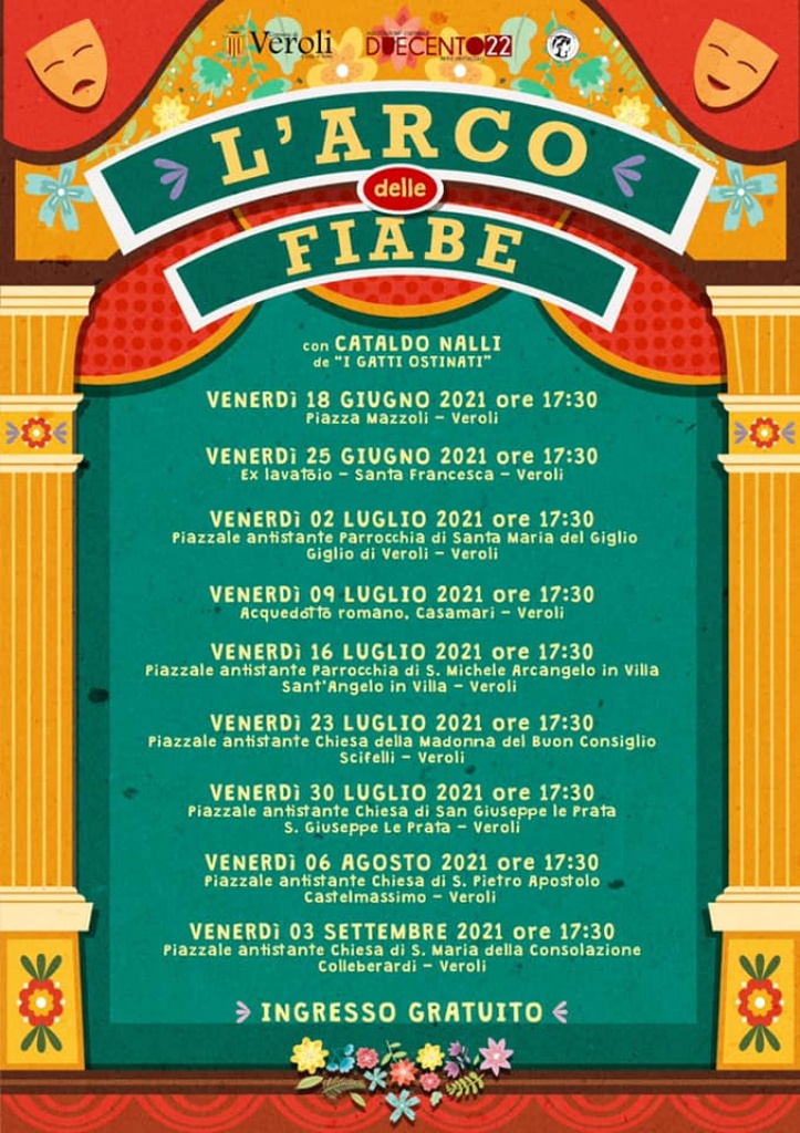locandina l arco delle fiabe